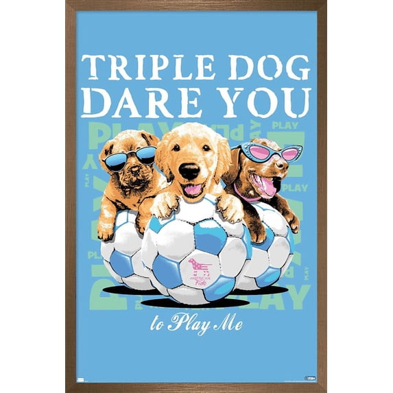 Jim Baldwin - Pupcorn Wall Poster, 22.375" x 34" Framed