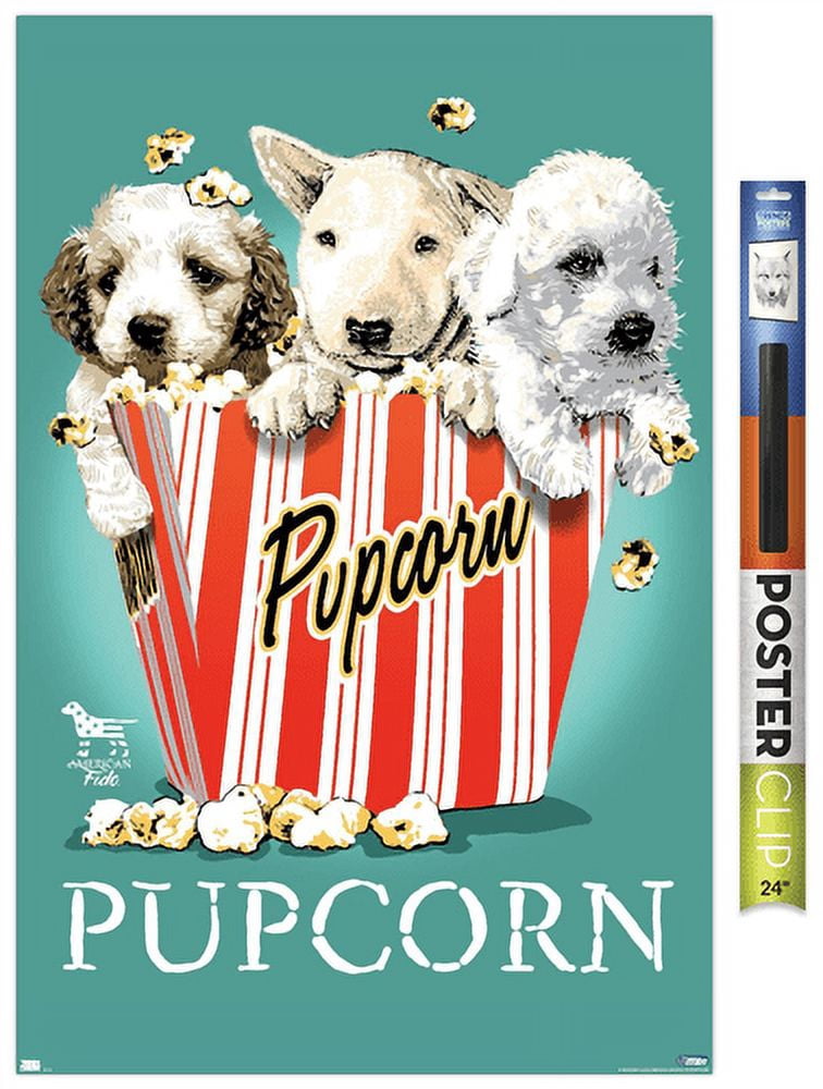 Jim Baldwin - Pupcorn Wall Poster, 22.375" x 34"