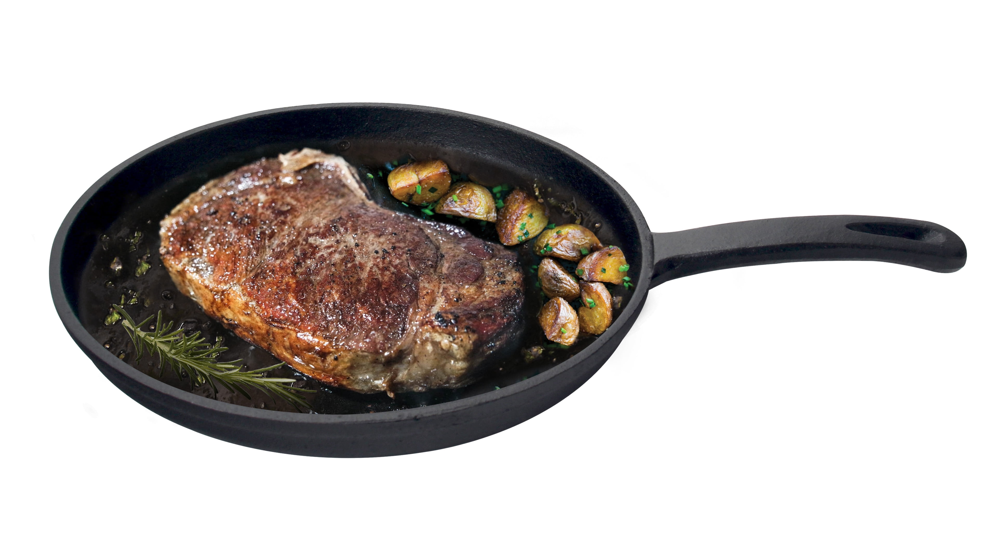 Jim Beam 10.5" Cast Iron Skillet, Pre Seasoned Cast Iron Skillet, Round Cast Iron Griddle,Heavy Duty Construction Pan, Ideal for Grill, Oven, Stove and Gas
