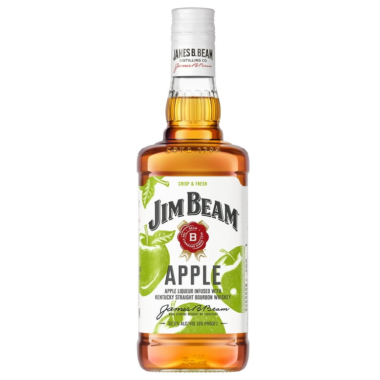 Jim Beam Apple Flavored 750 ml Bottle, 32.5% ABV Whiskey