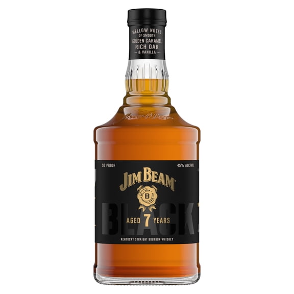 Jim Beam Black Straight Bourbon Aged 7 YR, 750 ml Bottle, 45% ABV