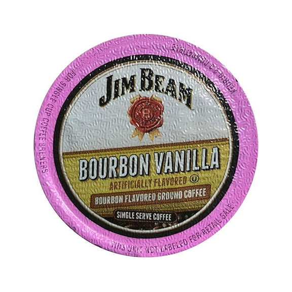 Jim Beam Bourbon Vanilla Flavored Single Serve Cups,Keurig 2.0 Compatible, 35 cups