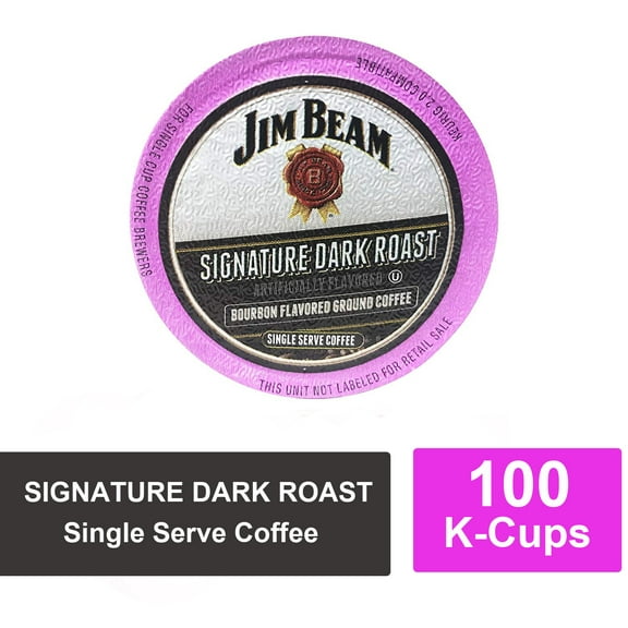 Jim Beam Dark Roast Single Serve Coffee, 100 cups, Keurig 2.0 Compatible