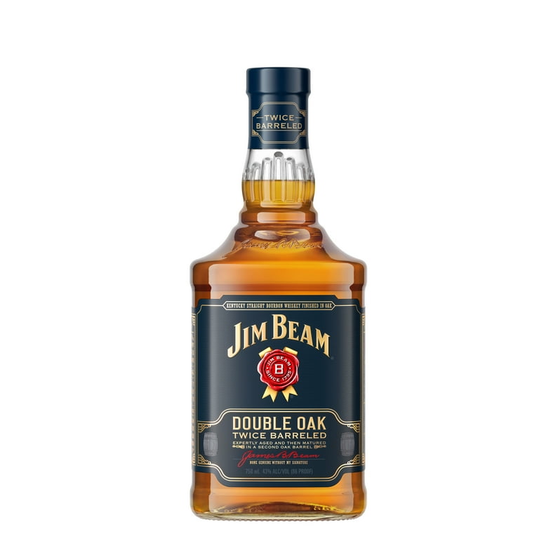 Jim Beam Double Oak Twice Barreled Straight Bourbon, 750 ml Bottle