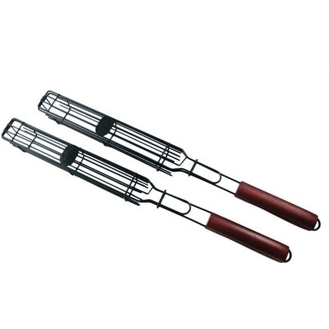 Jim Beam Heavy Duty Construction 2Set Kabob Grilling Basket