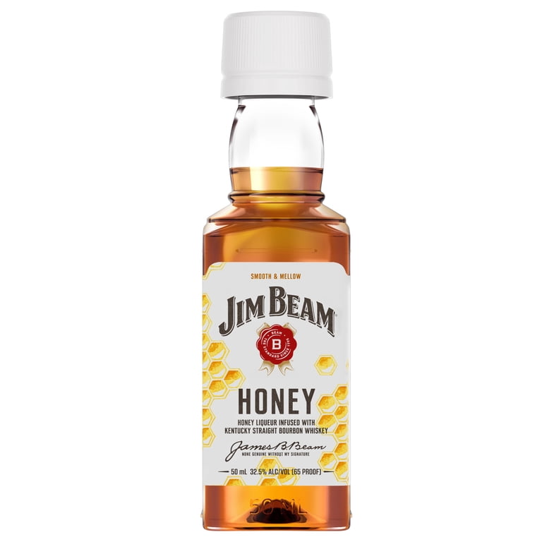 Jim Beam Honey Flavored Whiskey, 10 Pack 50 ml PET Bottles, 33