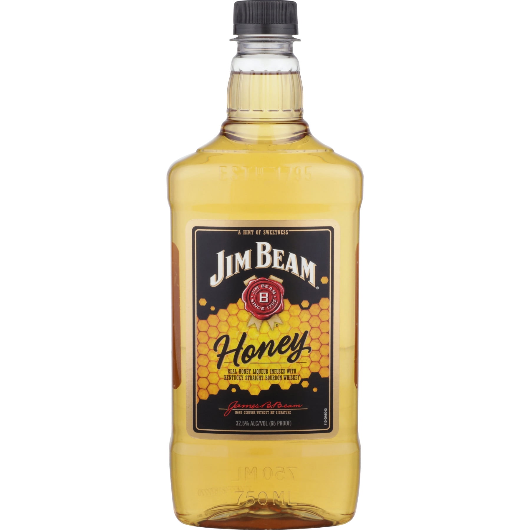 Jim Beam Honey Flavored Whiskey, 750 ml PET Bottle, ABV 32.5%