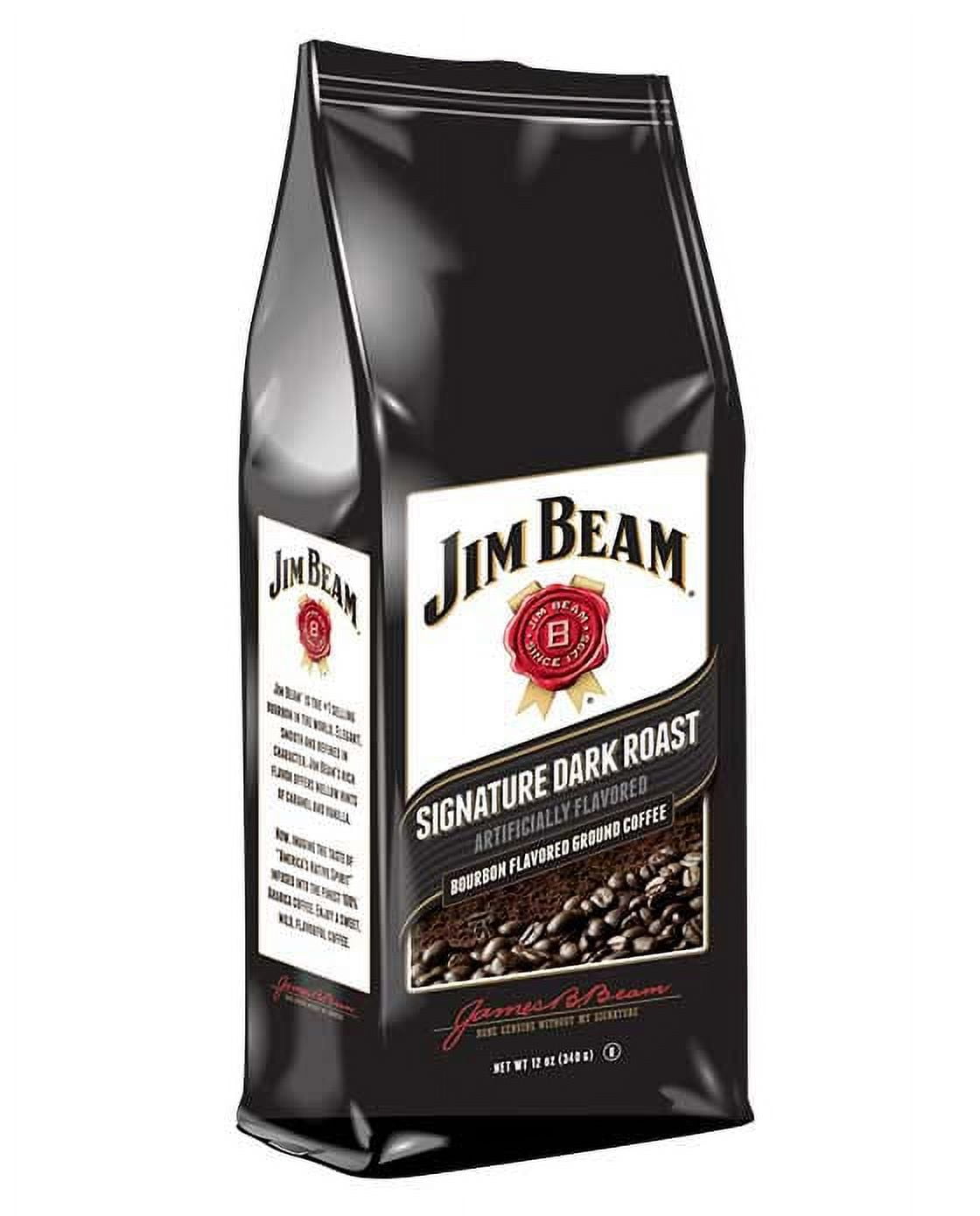 Jim Beam Signature Dark Roast Bourbon Flavored Ground Coffee, 1 bag/12 oz