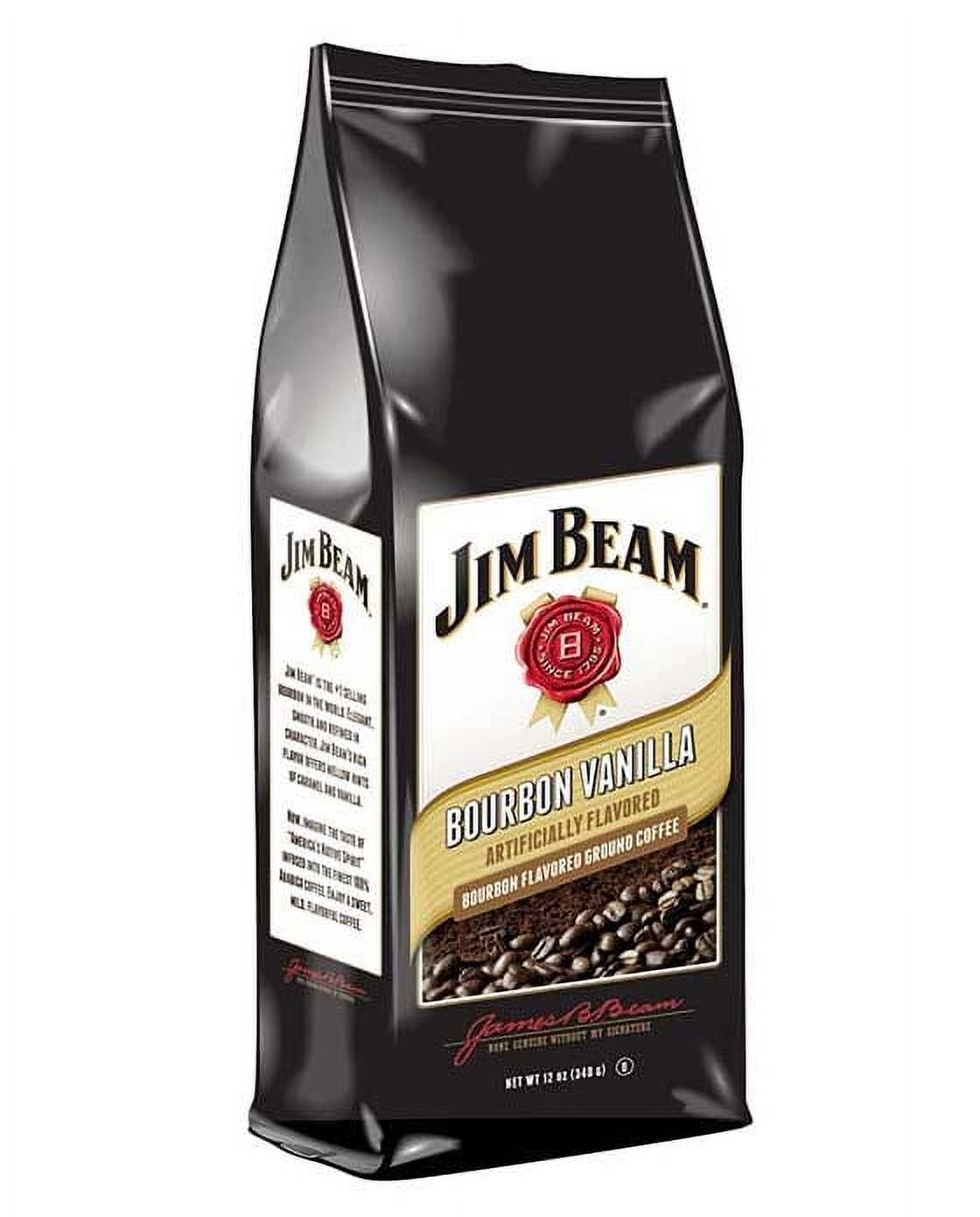 Jim Beam Vanilla Bourbon Flavored Ground Coffee, 1 bags/12 oz