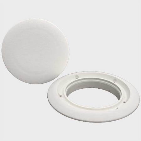 Jim Black Boat Pry Open Deck Plate | 6 3/4 Inch Artic White