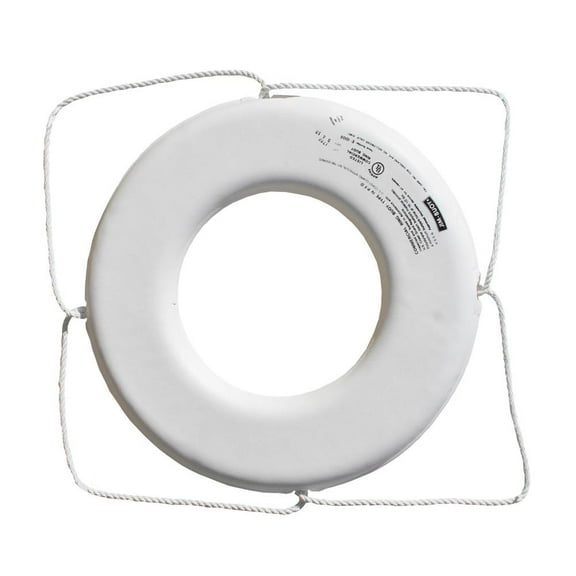 Jim-Buoy GW-X-24 U.S.C.G. Approved GX-Series Life Ring - 24", White