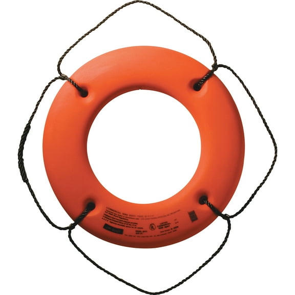 Jim-Buoy HS-24 O U.S.C.G. Approved Hard Shell Series Life Ring - 24", Orange
