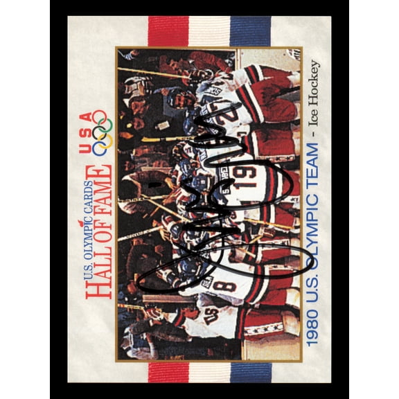Jim Craig Autographed 1991 Impel U.S. Olympics Card #69 1980 USA SKU #240690