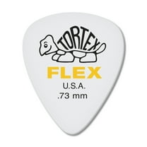 Jim Dunlop Dunlop Tortex Flex Standard .73mm White Guitar Pick - 12 Pack (428P.73)