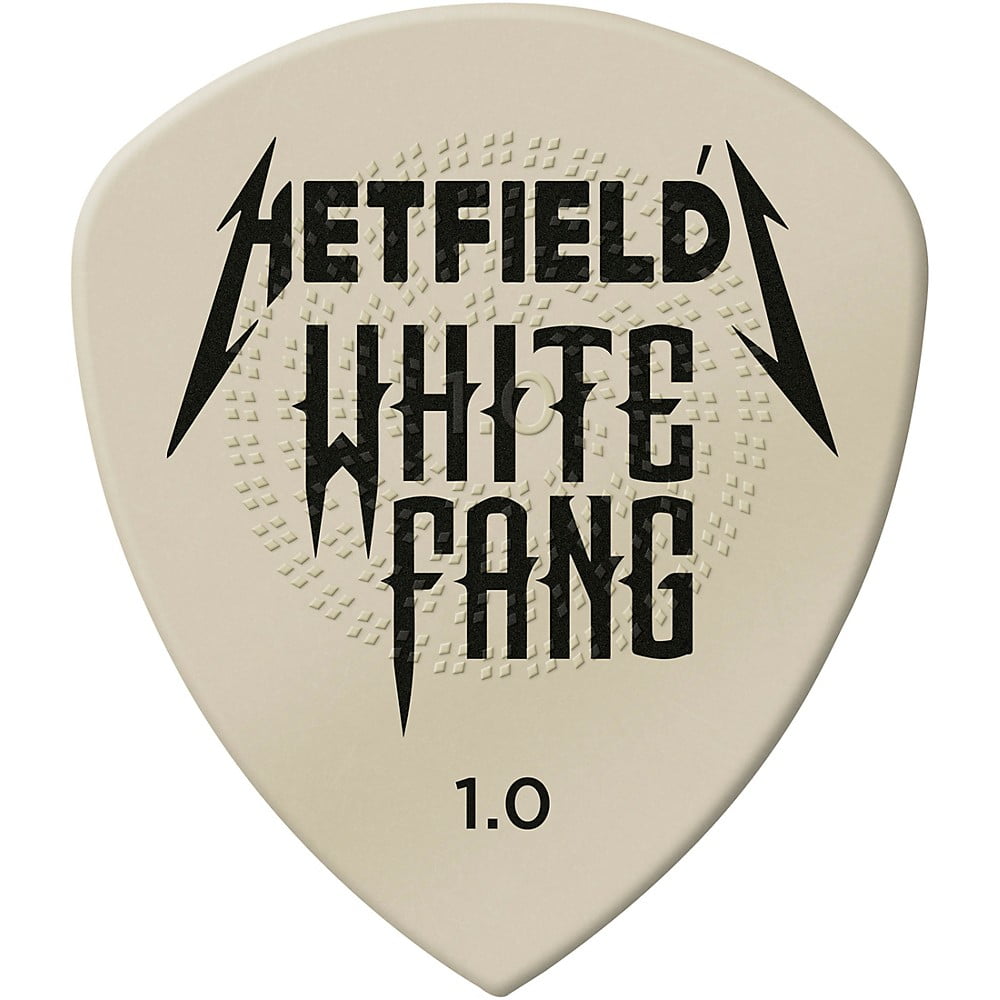 Jim Dunlop White Fang 1.0mm Guitar Picks (PH122R1.00) 1.0mm 24 Pack Guitar Pick