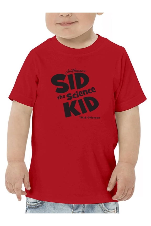 Jim Henson-Inspired Sid the Science Kid Character Graphic Toodler's T-shirt