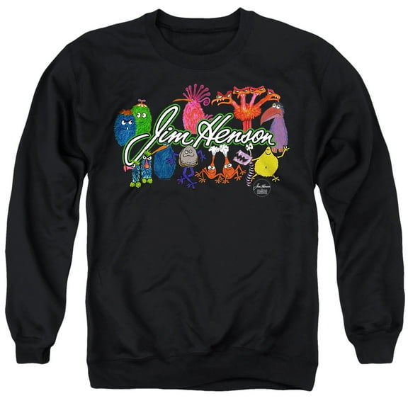 Jim Henson Sketch Collage Unisex Adult Crewneck Sweatshirt, Black, Small