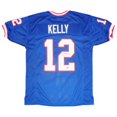 thumbnail image 1 of Jim Kelly Autographed Buffalo Bills (Blue #12) Custom Jersey - Kelly Holo, 1 of 1