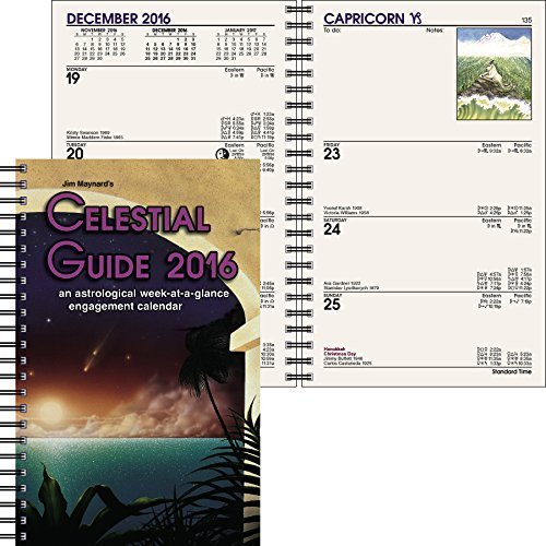 Pre-Owned Jim Maynard's Celestial Guide 2016 an astrological week-at-a-glance engagement calender Paperback