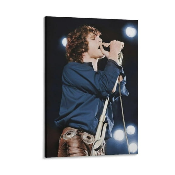 Jim Morrison Poster Singer Rock And Roll Canvas Wall Art Print For Room Aesthetic And Decor Poster For Bedroom Living Room Bathroom Kitchen Office Decor