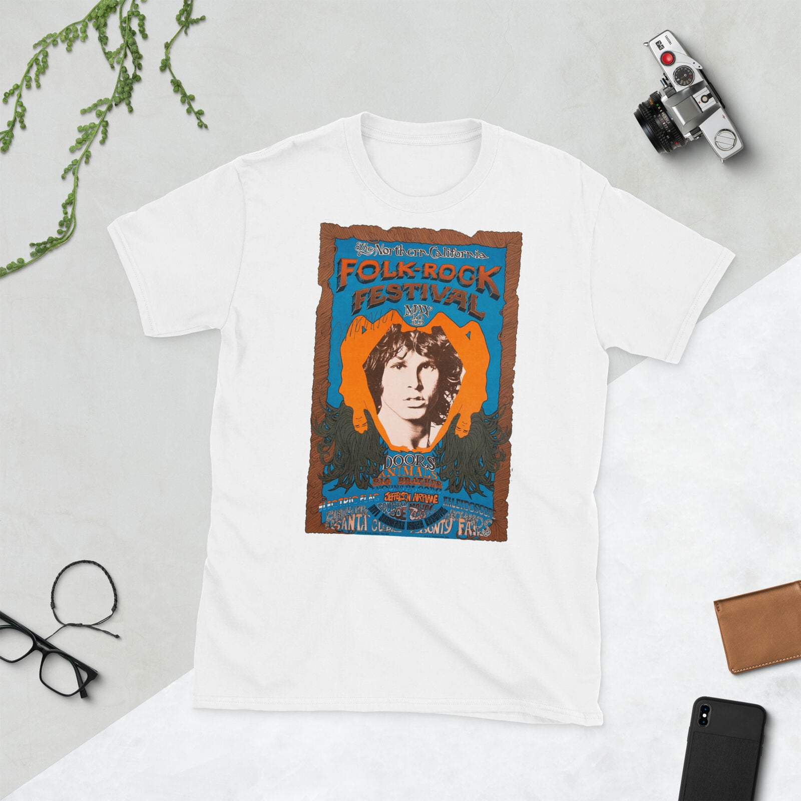 Jim Morrison Signature Northern California FolkRock Festival TShirt