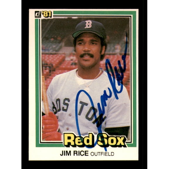 Jim Rice Autographed 1981 Donruss Card #338 Card Boston Red Sox SKU #241231