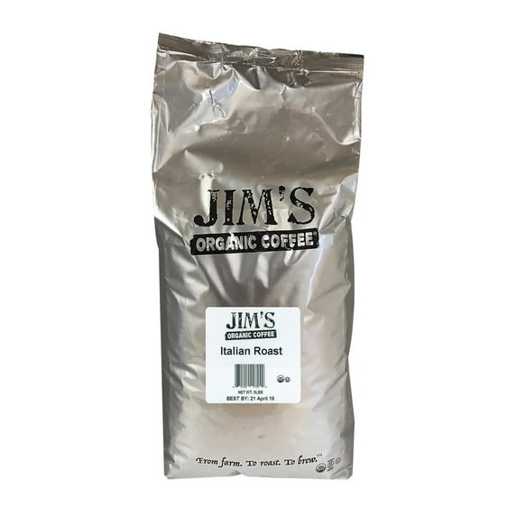 Jim'S Organic Coffee Italian Roast Whole Bean Coffee, 5 Lb