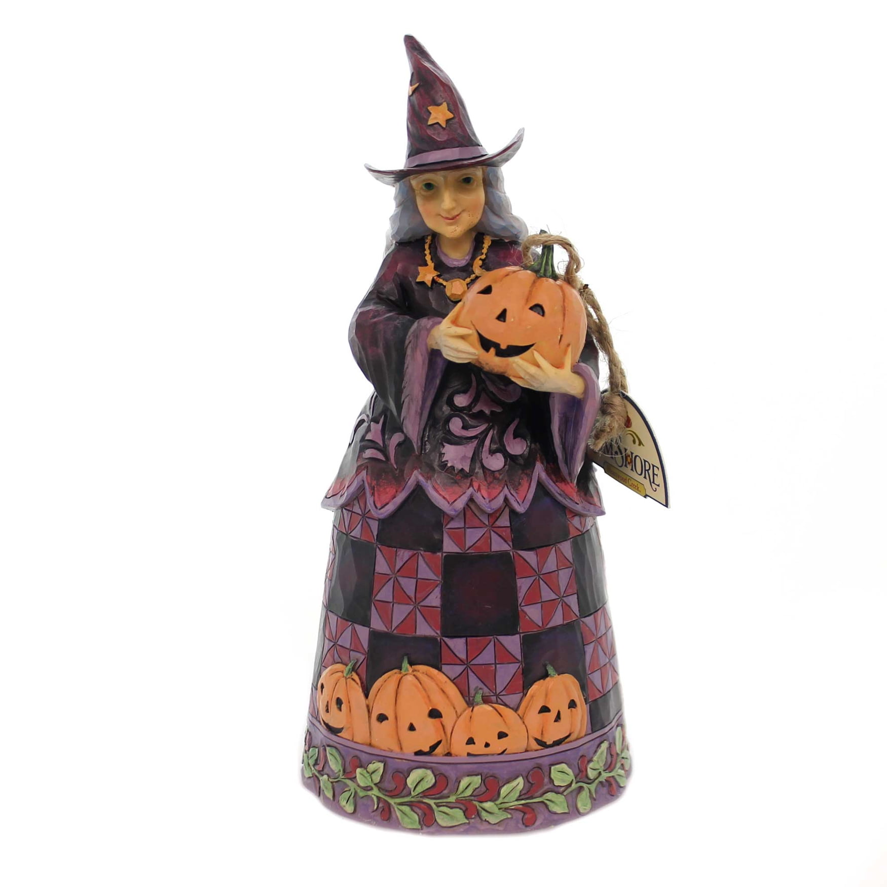 Jim Shore Best Witches This Halloween Polyresin Friendly Pumpkin 6001547