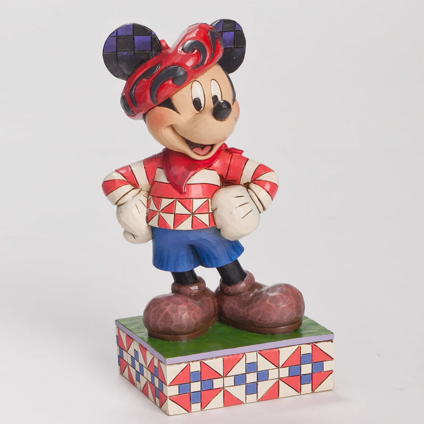 Jim Shore Disney Greetings from France Mickey Wearing Beret