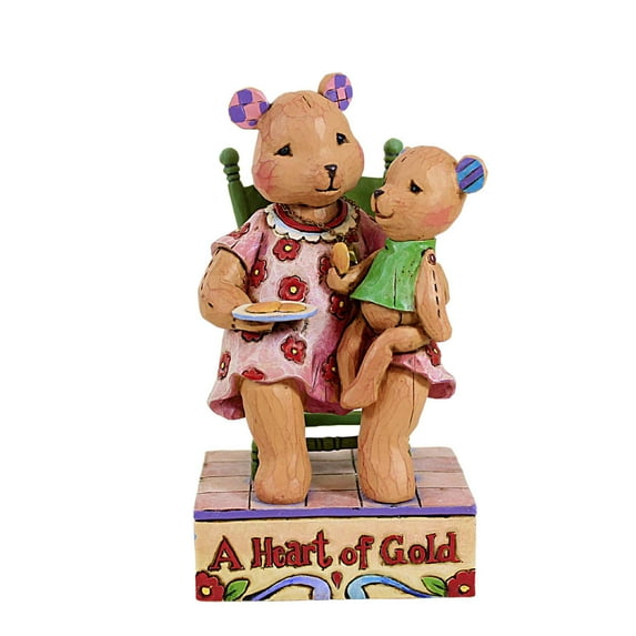 Enesco 5.50In You Have A Heart Of Gold, Resin, Bears Family 4009906