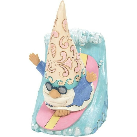 Jim Shore Heartwood Creek Four Seasons Coastal Gnome Surfing Figurine