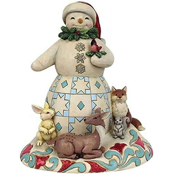 Jim Shore Joy For All, Great And Small Polyresin Snowman Animals 6009483