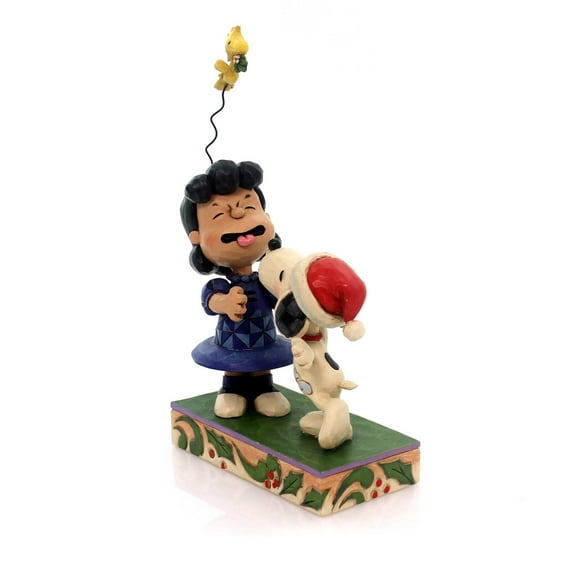 Jim Shore Mistletoe Mischief Peanuts Lucy Snoopy Christmas 4052720