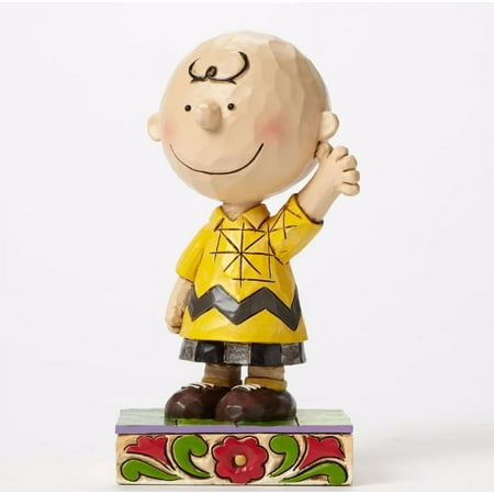 Jim Shore Peanuts Good Man Charlie Brown Personality Pose Figurine 4044676 New