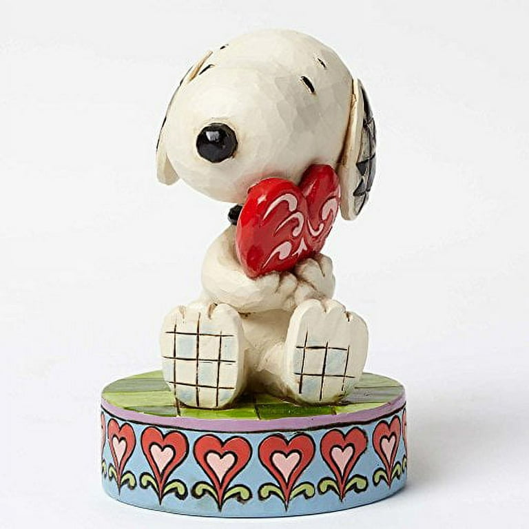 Jim Shore Peanuts I Love You Snoopy Holding Heart Figurine 4049396
