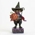 thumbnail image 1 of Jim Shore Purrfectly Frightful Pint Sized Halloween Cat Holding Pumpkin Figurine, 1 of 2