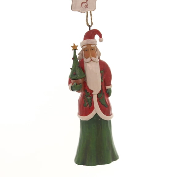 Jim Shore Santa With Tree Polyresin Ornament Folklore Christmas 4058770