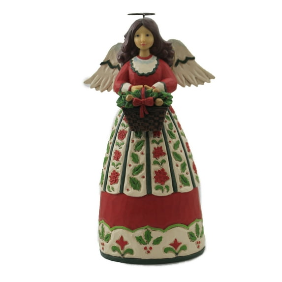 Jim Shore Winter's Beauty Is A Blessing Christmas Floral Angel 6006650