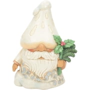 Jim Shore Winters Fun Guy - One Figurine 5.5 Inch, Resin - Mushroom Holly Christmas 6012681