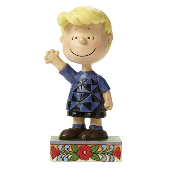 Jim Shore for Enesco Peanuts Schroeder Personality Pose Figurine, 4.75"