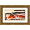 thumbnail image 1 of Jim, Stone 14x9 Gold Ornate Wood Framed with Double Matting Museum Art Print Titled - Primal Intersection, 1 of 4