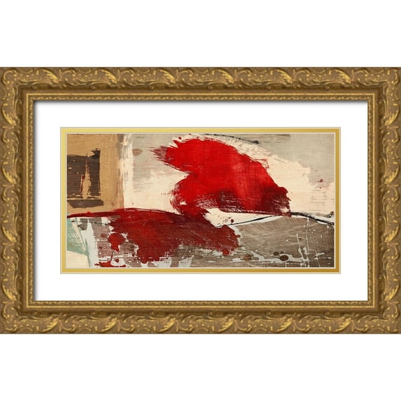 Jim, Stone 18x11 Gold Ornate Wood Framed with Double Matting Museum Art Print Titled - Reminiscence