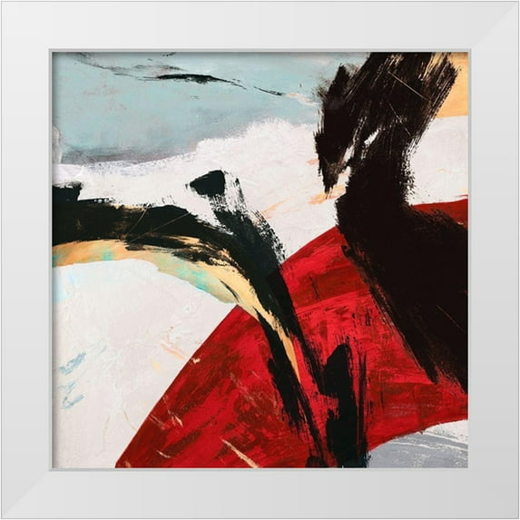Jim, Stone 20x20 White Modern Wood Framed Museum Art Print Titled - Ride the Tiger I