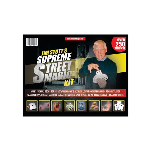 Jim Stott Magic Presents: The Supreme Street Magic Kit – Over 50 Easy Tricks for Kids & Adults