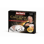 Jim Stott Magic Card Magic Kit for Kids and Adults, 225+ Card Tricks, Includes Svengali, Stripper and Marked Decks with Instructions, 1 Pack