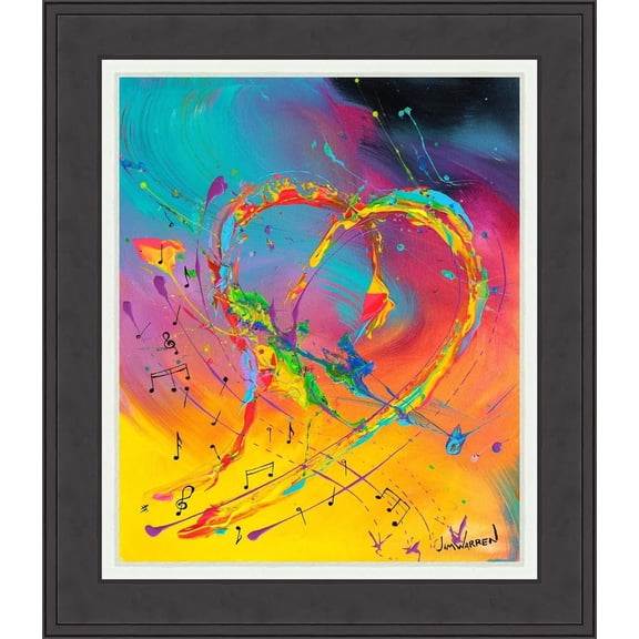 Jim Warren Modern Love Original Art, Unframed Paper Poster 8x10in
