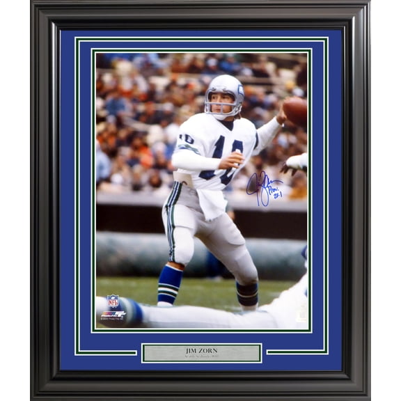 Jim Zorn Autographed Framed 16x20 Photo Seattle Seahawks MCS Holo 200349