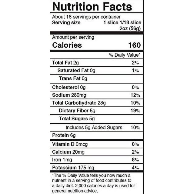 Jim's Amazing Bread / Sliced Whole Wheat Bread 2lb / Gluten Inactive