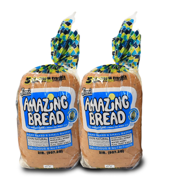 Jim's Amazing Whole Cell Wheat Bread - 2 Pack