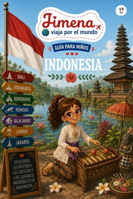 Jimena Viaja Por El Mundo Guía de Indonesia para niños: Viaja, aprende y descubre con Jimena, (Paperback)